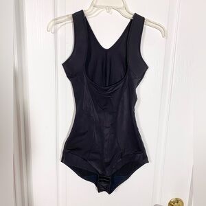 Open Bust Bodysuit Shapewear Black Size Large